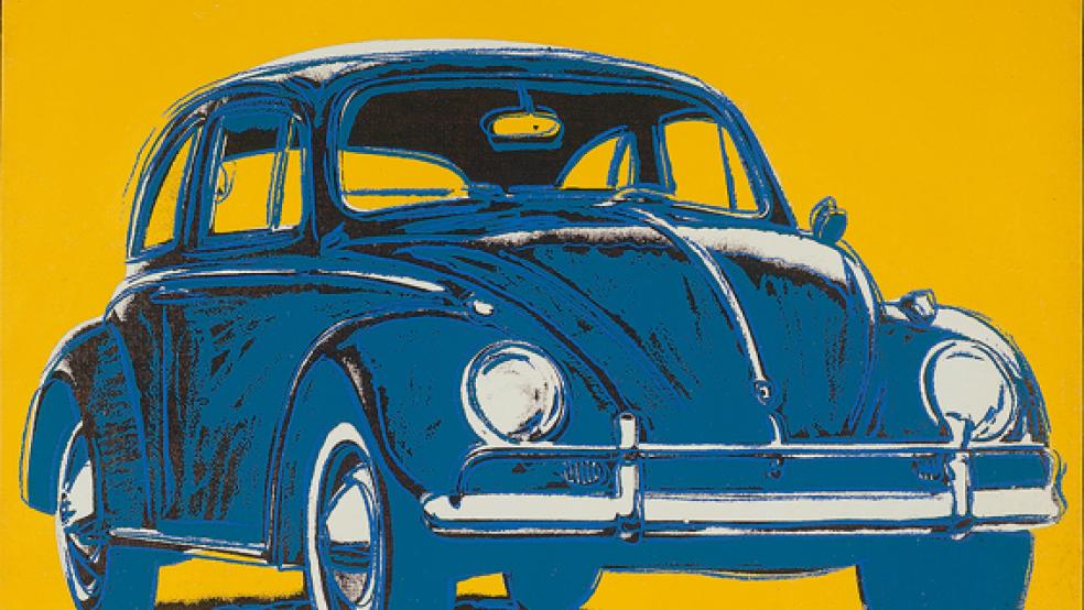 Andy Warhol setzte dem VW Käfer im Jahre 1985 ein Pop-Art-Denkmal, das nun in der Kunsthalle in Emden zu sehen ist. © Foto: Kunsthalle Emden