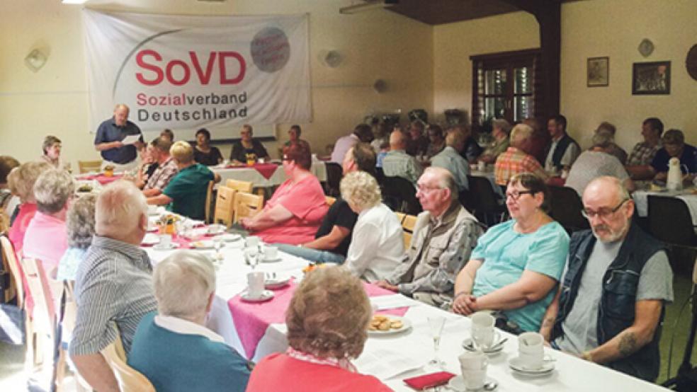 Im Anglerheim in Weener wurde der 100. Geburtstag des Sozialverbandes Deutschland gefeiert.  © Foto: privat