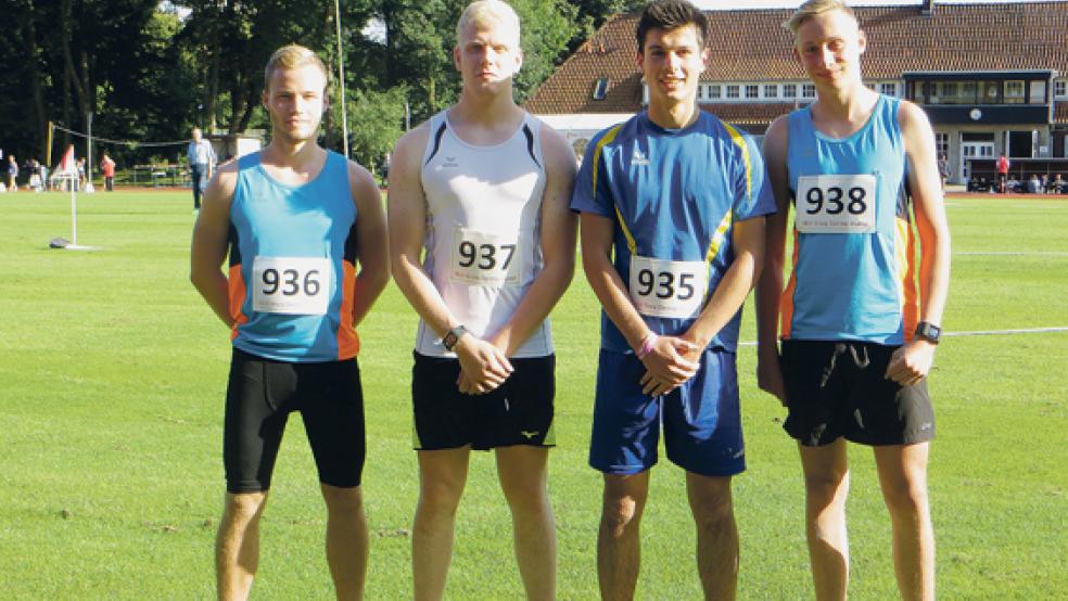 Weeners Team in Delmenhorst: (von links) Henning Kruse, Jann Lübbers, Anthony Göhrke und Jannes Smid. © Foto: privat