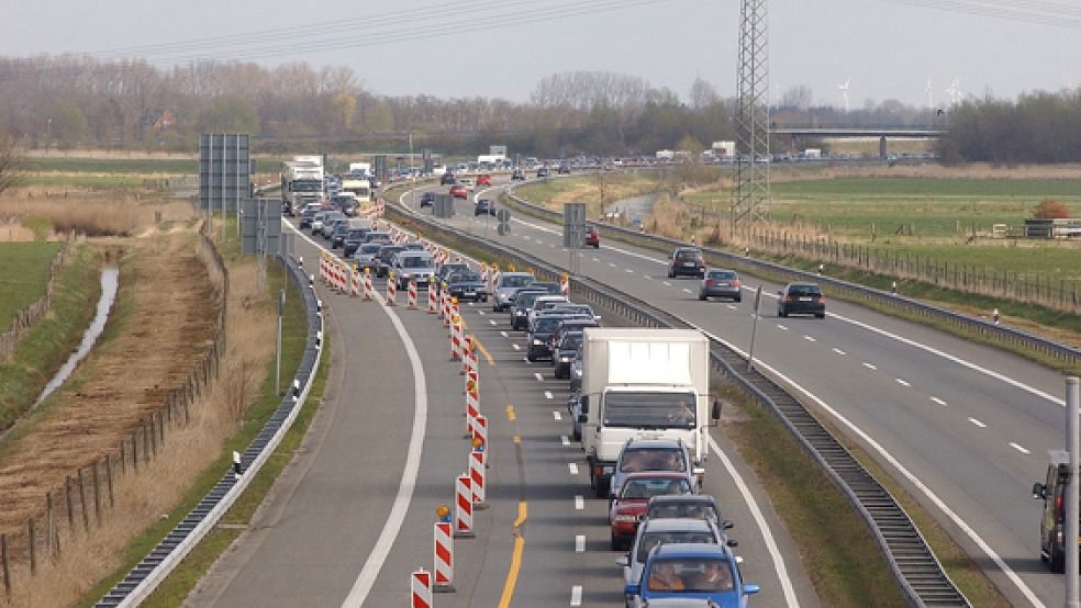 Wegen der Baustellen auf der Autobahn kann es zu Verkehrsbehinderungen kommen. © Symbolfoto: Archiv
