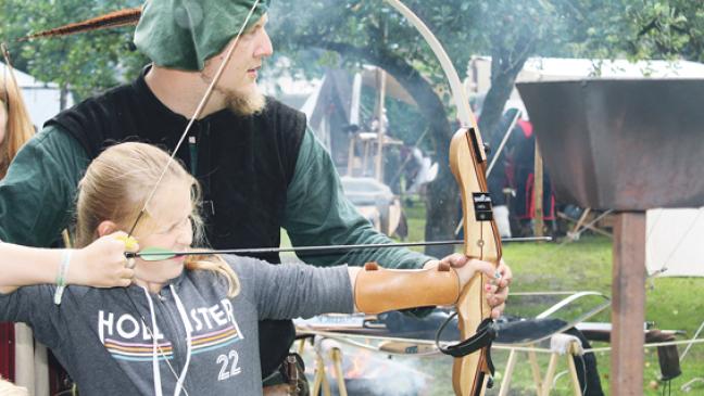 Eine Zeitreise auf dem  Gemeindefest