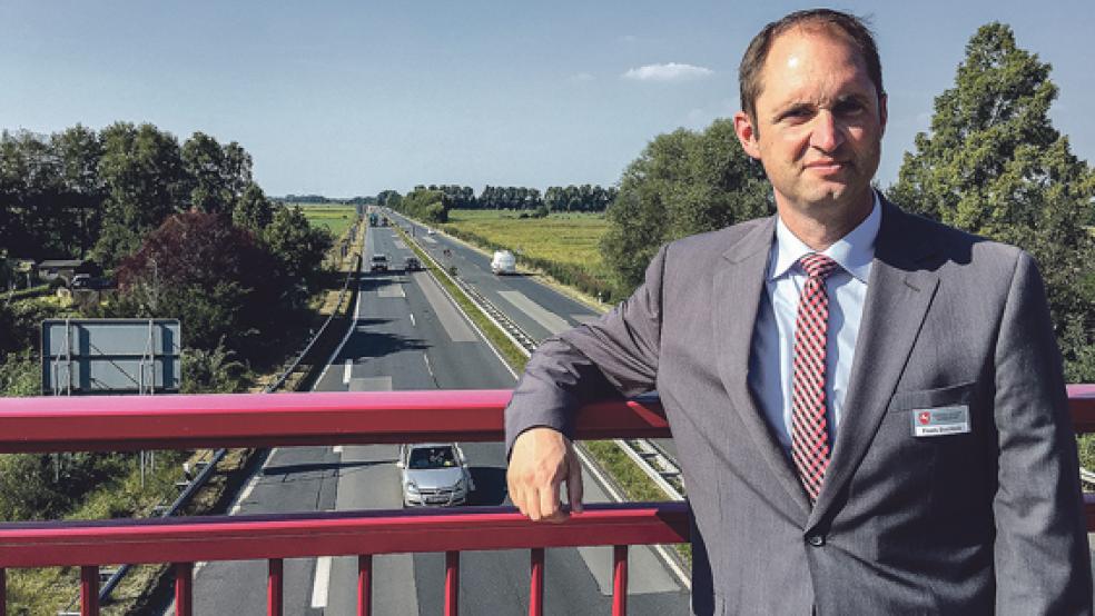 Frank Buchholz, Leiter der Geschäftsstelle Aurich der Landesbehörde für Straßenbau und Verkehr. © Foto: Bergmann