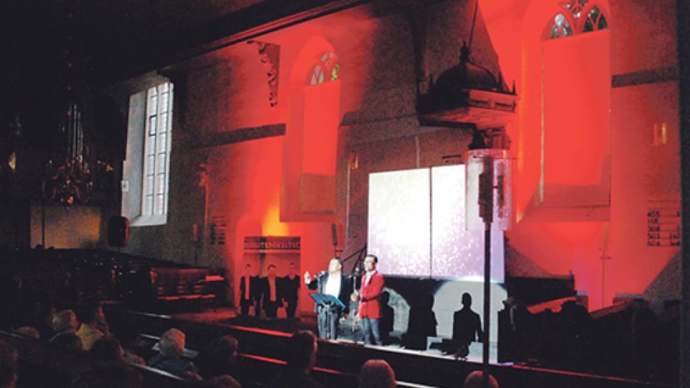Bei ihrem Auftritt in der Georgskirche: Die »Tenöre4you« mit Toni Di Napoli und Pietro Pato  © Foto: Kuper