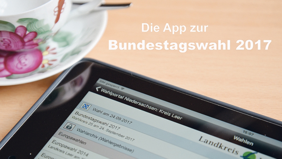 Zur Bundestagswahl am 24. September ist ab sofort kostenlose Wahl-App erhältlich. © Foto: Landkreis Leer
