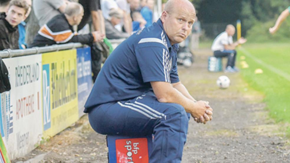 Weeners Trainer Wilco Uitslag sah in Emden den zweiten Saisonsieg seines Teams. © Archivfoto: Bruins
