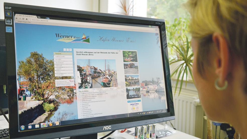 Auch die Stadt Weener ist im Netz aktiv. Jetzt geht es darum, das Angebot an kostenlosen drahtlosen Internetzugängen im Stadtgebiet auszubauen. © Foto: Archiv