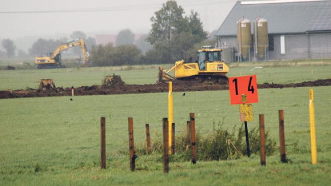 Startgrube für Saugbagger entsteht