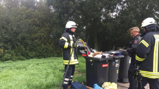 Wieder Mülltonnen in Brand geraten