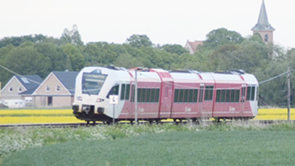 Ist die Bahn-Trasse zwischen Groningen und Bad Neuschanz nicht geeignet für das Wunderline-Projekt? Nach Bodenuntersuchungen gibt es offenbar schwere Bedenken. Derzeit laufen auf deutscher Seite Drucksondierungen. © Archvifoto: Hanken