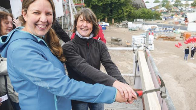 Dank guter Zusammenarbeit geht alles planmäßig voran