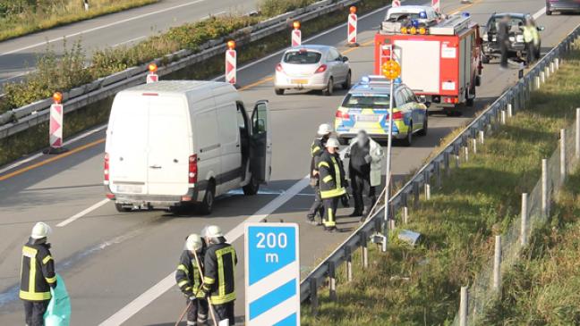 Feuerwehr-Einsatz auf der A 31