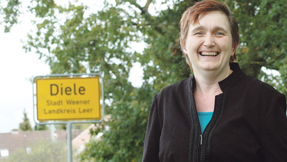 Bettina Kubiak wohnt seit 2001 in Diele. Der Partei »Die Linke« trat sie 2012 bei. © Foto: Szyska