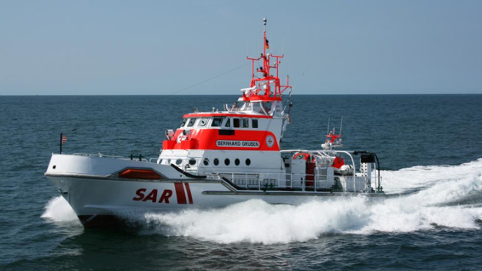 Der Seenotkreuzer »Bernhard Gruben« eilte dem havarierten Schiff vor Baltrum zur Hilfe. © Foto: DGzRS