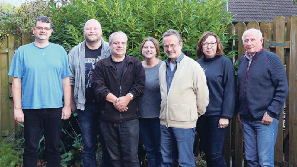 Die Mitglieder der Gruppe »UGFG« im Weeneraner Stadtrat trafen sich zu einer Klausurtagung (von links): Ingo Meyer (Friese), Lars Klinkenborg (»Gemeinsam für Weener«), Jens Scheffer (»Gemeinsam für Weener«), Hannelore Wloka-Schoon (Grüne), Lutz Drewniok (Grüne), Heidi Knoop (UWG) und Dieter Weber (UWG). © Foto: UGFG