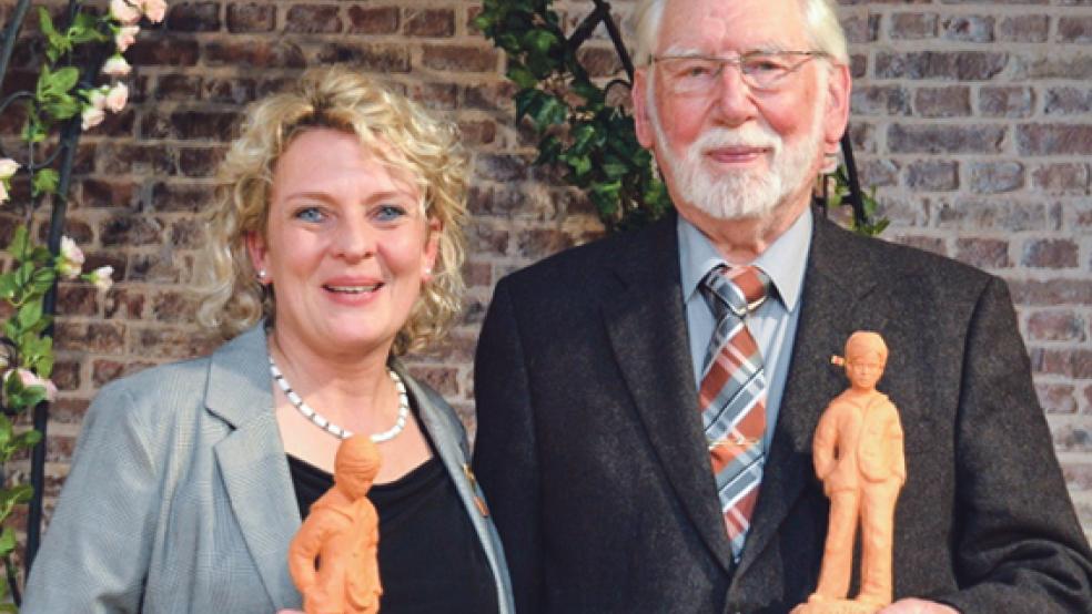 Herma Peters und Albert Janssen wurden in diesem Jahr mit dem »Keerlke« ausgezeichnet. © Foto: privat