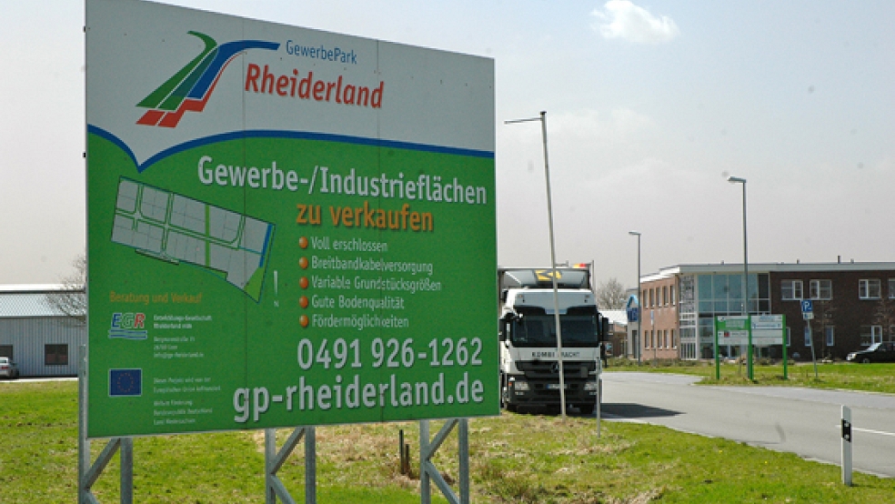An Flächen im Gewerbepark Rheiderland besteht konkretes Firmen-Interesse. © Foto: Szyska