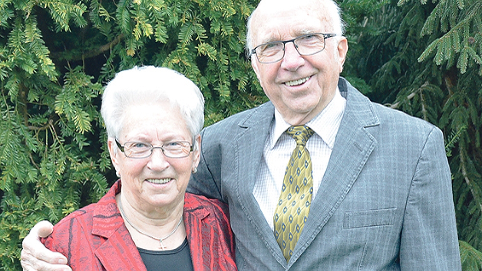 Elfriede und Reent Reents sind heute seit 60 Jahren verheiratet. © Foto: Muising