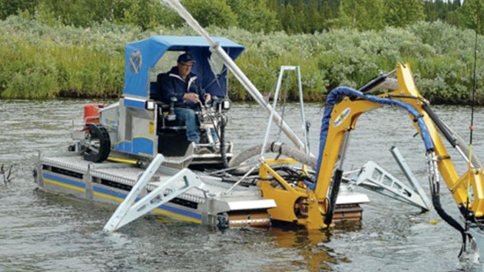 Technische Ideen, den Schlick aus dem Hafen zu bekommen, gibt es. Aber bisher keine nachhaltige Lösung. © Foto: privat