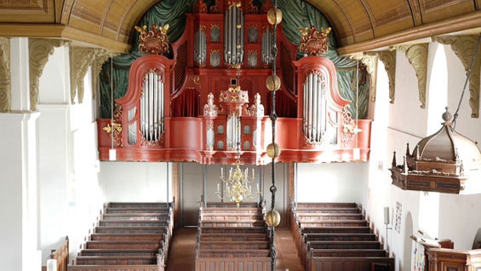 Die Arp-Schnitger-Orgel in der Georgskirche in Weener. © Foto: privat