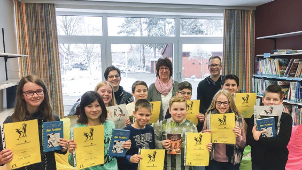 An der Oberschule in Weener haben Schüler des sechsten Jahrgangs an einem Vorlese-Wettbewerb teilgenommen. © Foto: Oberschule Weener