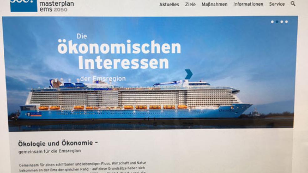 »Flexible Tidesteuerung« am Emssperrwerk: Auf der Internetseite www.masterplan-ems.info ist ab sofort eine 3D-Computeranimation zu sehen.  © Foto: RZ-Screenshot