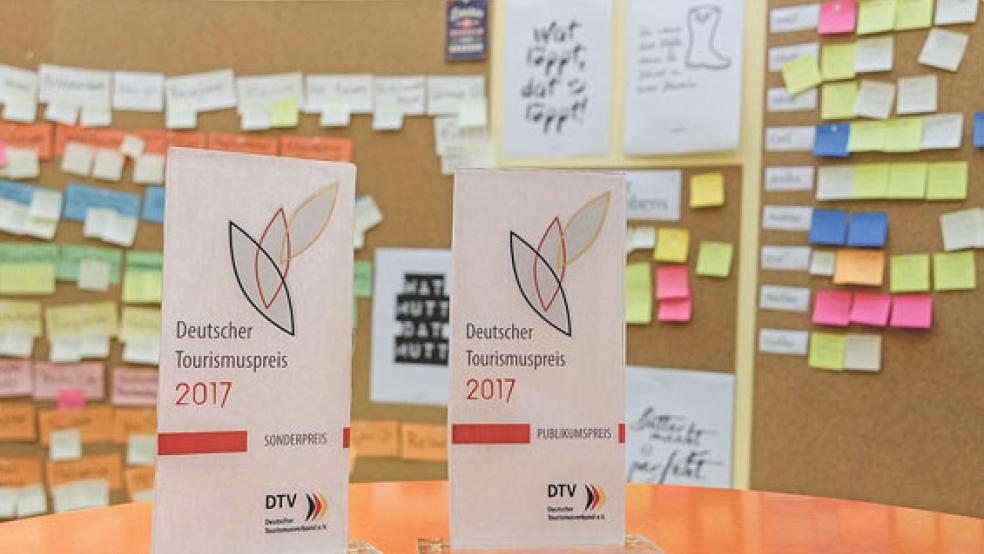 Die Ostfriesland Tourismus GmbH ist stolz auf die zweifache Prämierung mit dem Deutschen Tourismuspreis. © Foto: OTG