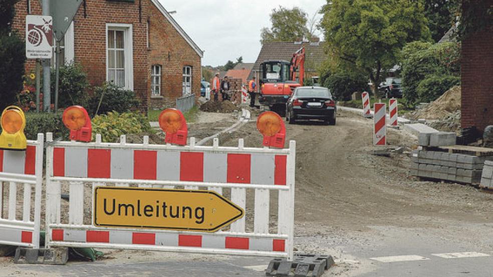 Die Kreisstraße 30 in Stapelmoor soll im Frühjahr fertiggestellt werden. © Archivfoto: Szyska