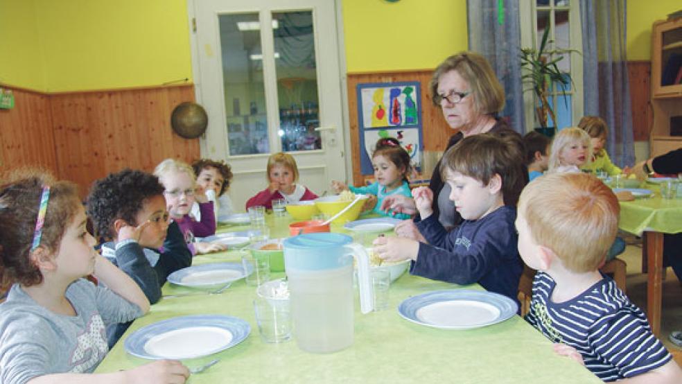 Im Kindergarten »Bunte Welt« an der Schulstraße in Weener werden derzeit 113 Kinder betreut. © Foto: Boelmann