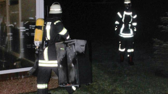 Gasofen brennt in Wintergarten in Möhlenwarf