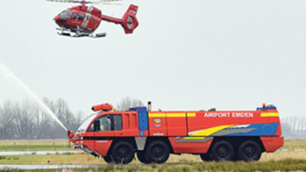 Landete auf dem Flugplatz in Emden: Ein neuer Hubschrauber für den Transport von Personal zu den Offshore-Windparks »Gode Wind I« und »Riffgrund«. © Foto: Hasseler
