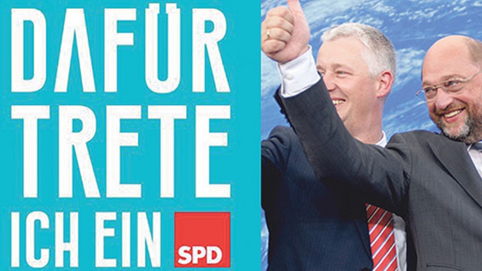 Parteien im Landkreis Leer werben um neue Mitglieder. Besonders die SPD konnte in 2017 zulegen.  © Fotos: Parteien