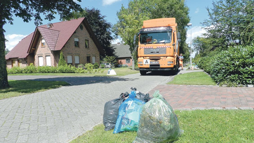 Die Müllabfuhr im Kreis Leer kommt auf den Prüfstand. Über das »Tonnen-Modell« wird kontrovers diskutiert.  © Foto: Kreis Leer