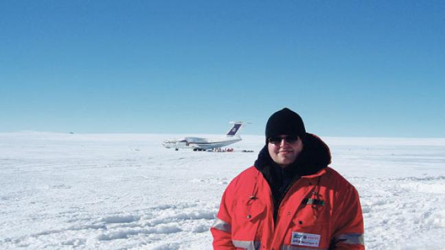 Arbeitseinsatz  im ewigen Eis