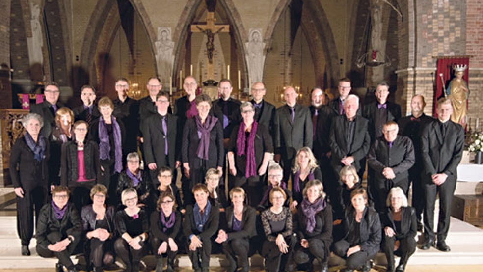 Das »Collegium Vocale Fryslan« führt die Matthäus-Passion in Leer auf Friesisch auf. © Foto: privat