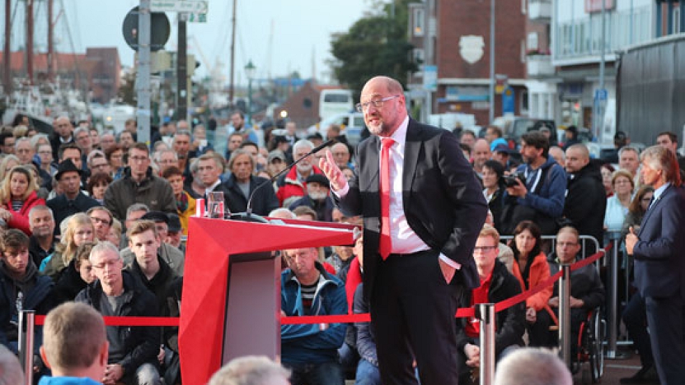 Absage: Noch SPD-Chef Martin Schulz kommt am Donnerstag nicht nach Ostfriesland.  © Foto: Archiv