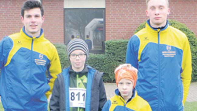 Vier TuS-Läufer beim Cross-Cup