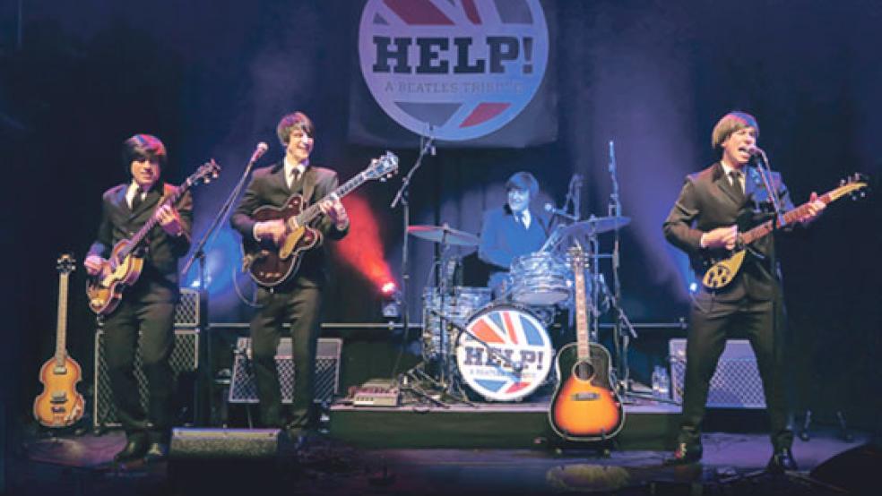 Die Beatles-Coverband »Help« wird am 11. Mai erwartet. Die Formation besteht aus den beiden New Yorkern Erne Mendillo und Robert McKenzie und den beiden Slowenen Ziga Stanonik und Gasper Oblak. © 