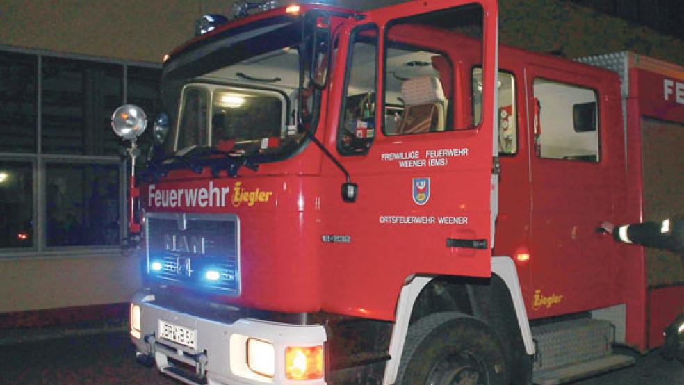 Zu einem Einsatz an der Verbrennungsanlage in Weener wurde die Feuerwehr am Mittwochabend gerufen. © Foto: J. Rand/Feuerwehr