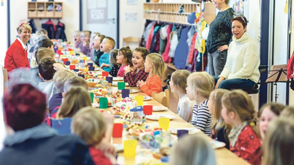 In der Kindertagesstätte »Nautilus« fand jetzt eine Feier anlässlich des fünfjährigen Bestehens teil. © Foto: Meyer Werft
