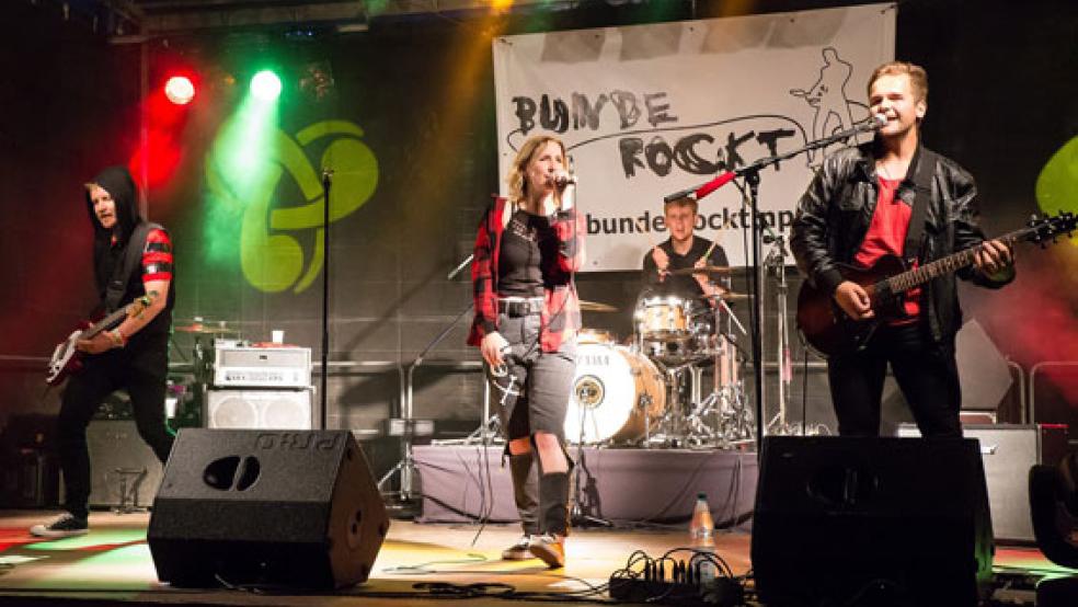 Die Band »Lighthouse Down« trat auch schon in Bunde auf. Für die achte Auflage von »Bunde Rockt« im September 2018 können sich Nachwuchsbands ab sofort bewerben. © Foto: Jugendbüro