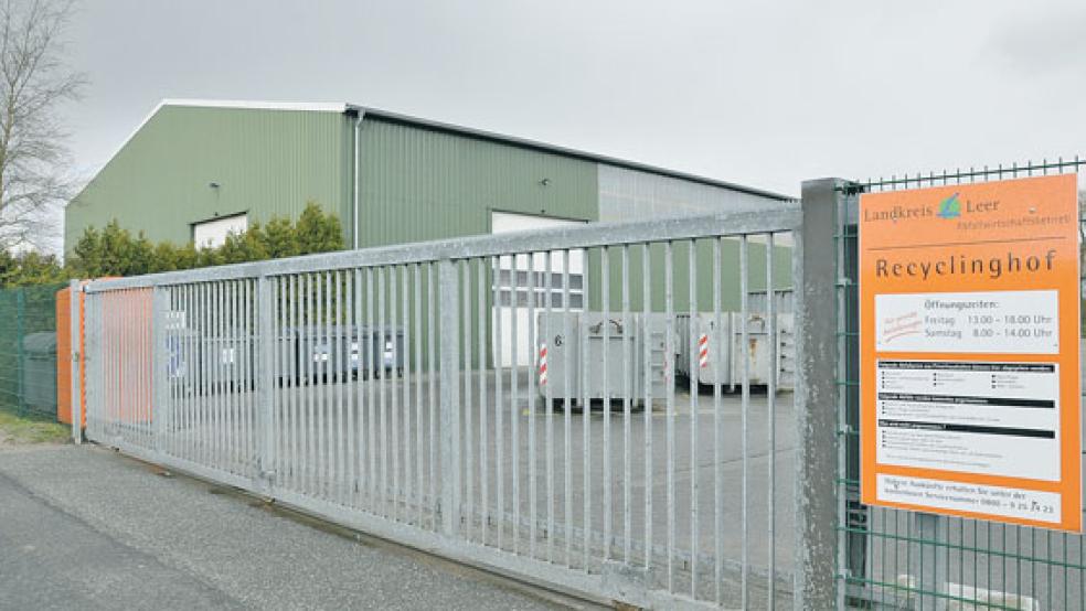 Der Wertstoffhof im Gewerbegebiet »Kleiner Bollen« in Möhlenwarf wird ab Ende März auch dienstags von 13 bis 18 Uhr geöffnet sein. © Foto: RZ-Archiv