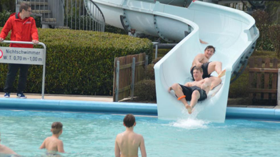 Den bisherigen Besucherrekord in der Saison 2018 verzeichnete das Freibad in Weener am 20. April. © Archivfoto: Himstedt