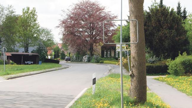 Stapelmoorer Ortsschild fehlt