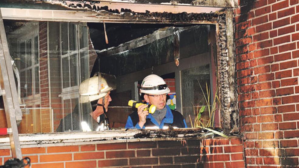 In der Pestalozzischule in Weener ist heute Nacht ein Feuer ausgebrochen und hat offenbar großen Schaden angerichtet. © Foto: Wolters