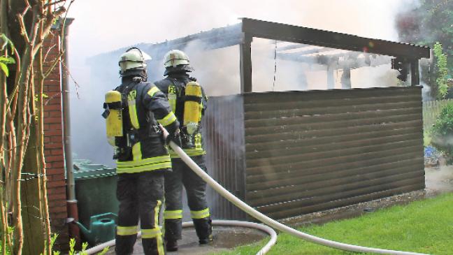 Schuppenbrand in Stapelmoor