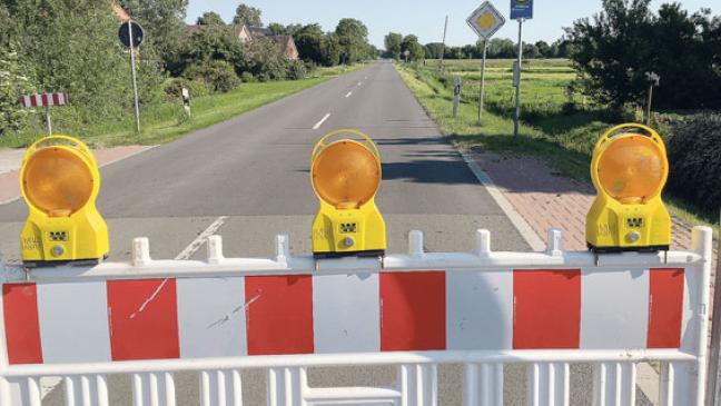 Vollsperrung in St. Georgiwold