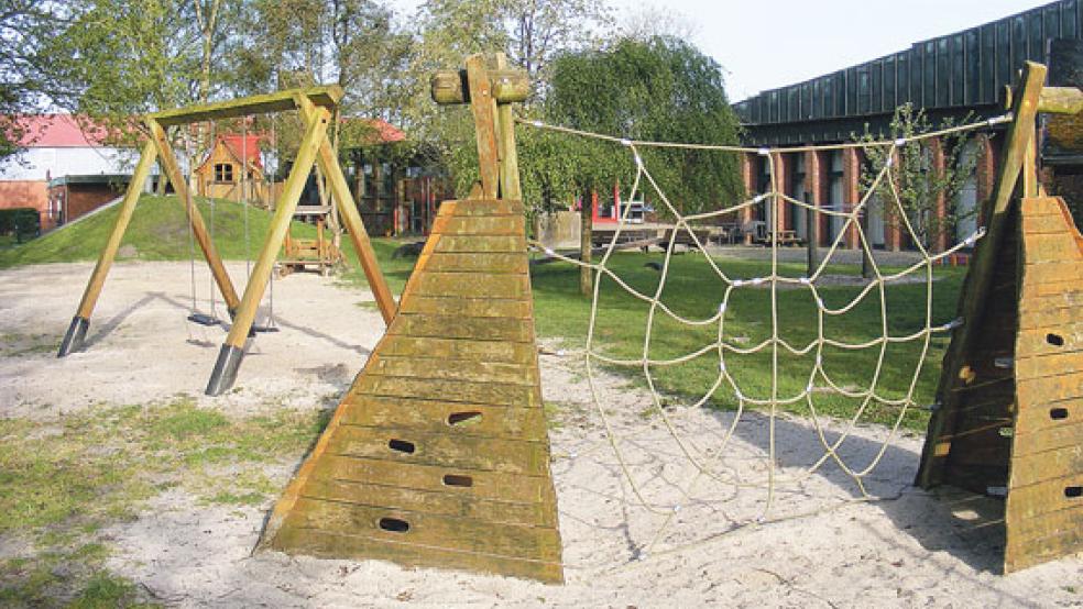 Bei der Kinderbetreuung - hier der Kindergarten »Sünntuitjes« in Bingum - hat der Landkreis Leer aufgeholt. © Foto: Szyska