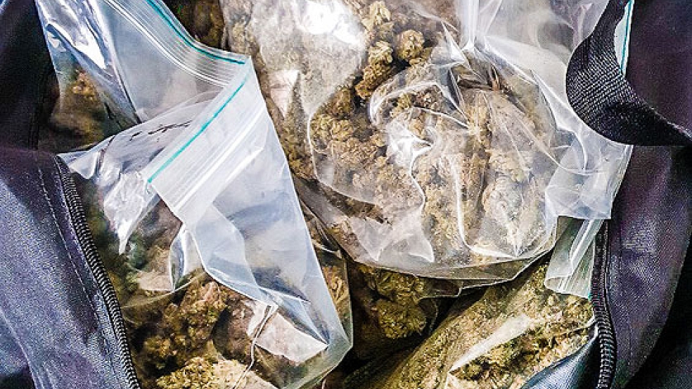 Fünf Kilogramm Marihuana fanden Zöllner im Kofferraum eines Autos, das sie am Autobahndreieck in Leer stoppten und kontrollierten. © Foto: Hauptzollamt Oldenburg