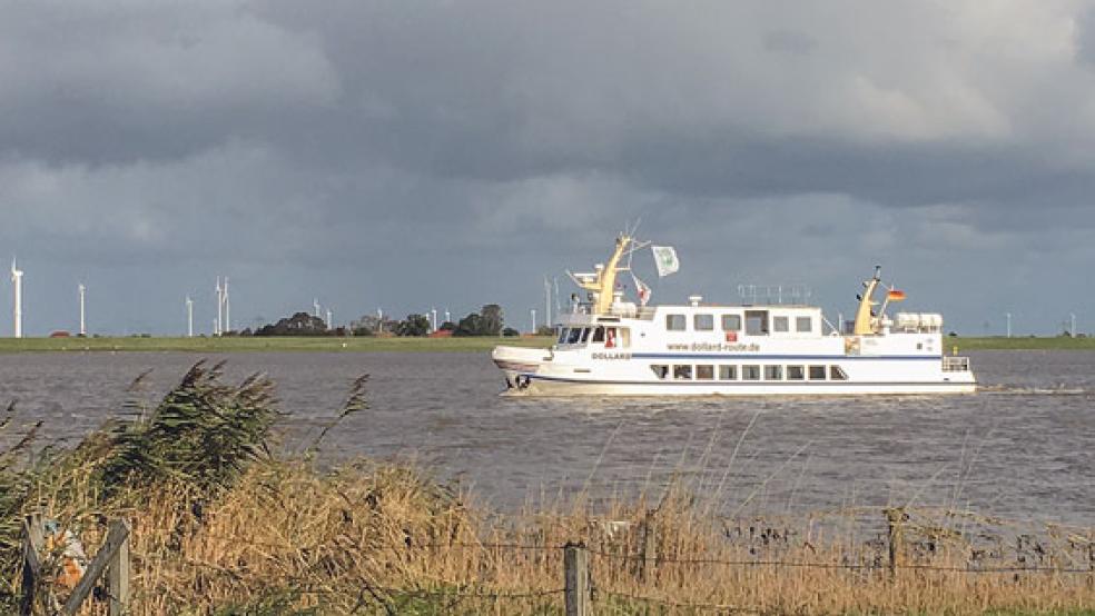 Die »MS Dollard« wird jetzt drei Mal in jeder Woche in Ditzum anlegen. © Archivfoto: Boelmann