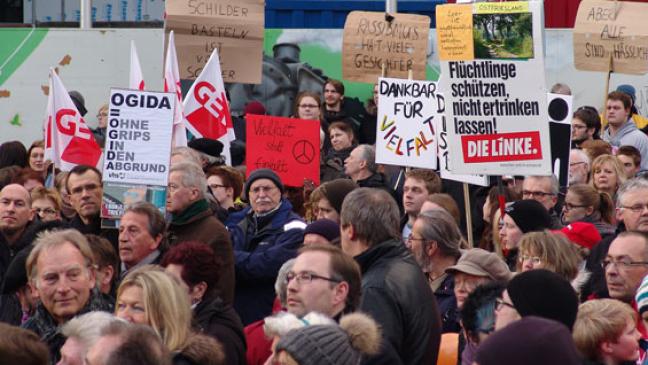 Aufruf zum Protest gegen AfD-Demo